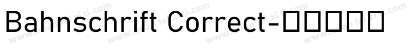 Bahnschrift Correct字体转换
